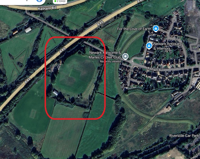 Newark - Cricket Ground : Map credit National Library of Scotland